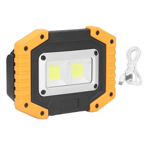 COB Work Light USB Rechargeable IP66 Waterproof Portable Work Light with Rotating Bracket for Car Maintenance Camping In Australia - Darrahopens