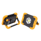 COB Work Light Waterproof USB Charging Portable COB Floodlight with 180 Degree Rotatable Stand for Camping Emergency