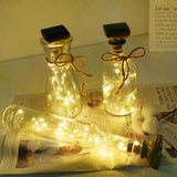 1/6 Pcs of Solar Power Wine Bottle Cork String Light 20 LED Fairy String Light