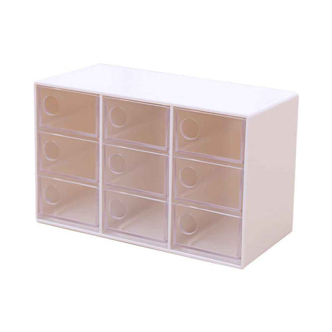 Mini 9 Grid Drawer Desk Storage Box Plastic Storage Organizer for Home Office In Australia - Darrahopens