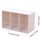 Mini 9 Grid Drawer Desk Storage Box Plastic Storage Organizer for Home Office In Australia - Darrahopens