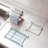 Countertop Kitchen Towel Rack Foldable Fingertip Towel Holder Dishcloth Hanger for Bathroom Vanity Countertops In Australia - Darrahopens