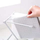 Countertop Kitchen Towel Rack Foldable Fingertip Towel Holder Dishcloth Hanger for Bathroom Vanity Countertops