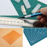 A4 PVC Grid Lines Cutting Board Professional Self Healing Cutting Mat Multipurpose for Quilting Sewing Scrapbooking DIY Craft Blue