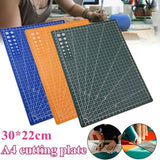 A4 PVC Grid Lines Cutting Board Professional Self Healing Cutting Mat Multipurpose for Quilting Sewing Scrapbooking DIY Craft Blue