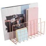 Letter Holder Iron Metal Three Grid Bookcase Holder Multifunctional File Sorter Organizer In Australia - Darrahopens