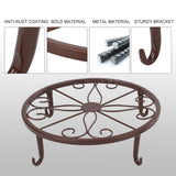Classic Metal Iron Art Plant Pot Stand Flowerpot Base Holder Rack Indoor Outdoor Home Decor