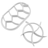 2PCS Dough Press Mold Set Baking Bread Rolls Mold Plastic Pastry Cutters In Australia - Darrahopens
