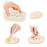 2PCS Dough Press Mold Set Baking Bread Rolls Mold Plastic Pastry Cutters In Australia - Darrahopens