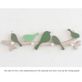 Wooden Wall Mounted Bird Hooks Wall Decoration Wall Hanging Clothes Hook