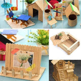 400Pcs Popsicle Sticks Wooden Ice Cream Sticks Great Bulk Sticks for DIY Craft In Australia - Darrahopens