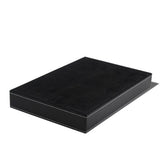 4 Compartments Leatherette Valet Tray Desk Dresser Top Organizer Box for Wallets Coins Keys and Jewelry
