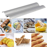 2 Slot Baguette Baking Tray Nonstick Bread Baking Tray Stainless Steel Baking Pan In Australia - Darrahopens