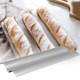 2 Slot Baguette Baking Tray Nonstick Bread Baking Tray Stainless Steel Baking Pan In Australia - Darrahopens