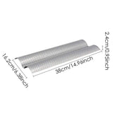 2 Slot Baguette Baking Tray Nonstick Bread Baking Tray Stainless Steel Baking Pan