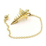 Metal Spiritual Pendulum for Divination Threaded Dowsing Pendulum Healing Pendulum Chain In Australia - Darrahopens