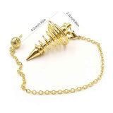 Metal Spiritual Pendulum for Divination Threaded Dowsing Pendulum Healing Pendulum Chain In Australia - Darrahopens