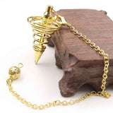 Metal Spiritual Pendulum for Divination Threaded Dowsing Pendulum Healing Pendulum Chain In Australia - Darrahopens