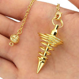 Metal Spiritual Pendulum for Divination Threaded Dowsing Pendulum Healing Pendulum Chain In Australia - Darrahopens