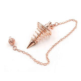 Metal Spiritual Pendulum for Divination Threaded Dowsing Pendulum Healing Pendulum Chain In Australia - Darrahopens