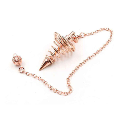 Metal Spiritual Pendulum for Divination Threaded Dowsing Pendulum Healing Pendulum Chain In Australia - Darrahopens