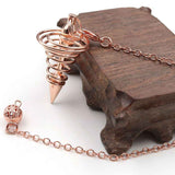 Metal Spiritual Pendulum for Divination Threaded Dowsing Pendulum Healing Pendulum Chain In Australia - Darrahopens