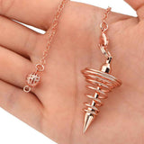Metal Spiritual Pendulum for Divination Threaded Dowsing Pendulum Healing Pendulum Chain In Australia - Darrahopens