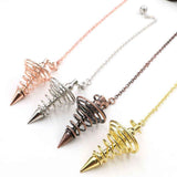 Metal Spiritual Pendulum for Divination Threaded Dowsing Pendulum Healing Pendulum Chain In Australia - Darrahopens
