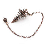 Metal Spiritual Pendulum for Divination Threaded Dowsing Pendulum Healing Pendulum Chain In Australia - Darrahopens