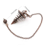 Metal Spiritual Pendulum for Divination Threaded Dowsing Pendulum Healing Pendulum Chain In Australia - Darrahopens