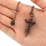 Metal Spiritual Pendulum for Divination Threaded Dowsing Pendulum Healing Pendulum Chain In Australia - Darrahopens