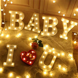 LED 26 Alphabet Letter Number Lights Ampersand and Symbol Love Heart Light Up Sign Lamp For Love Wedding Home Party Holiday Bar Decoration In Australia - Darrahopens