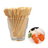 100PCS Barbecue Bamboo Skewers Disposable Bamboo Stick Barbecue Paddle Skewers In Australia - Darrahopens