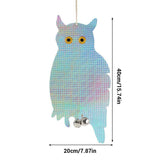 Owl Bird Repellent Control Scare Device Holographic Reflective Fake Owl Scares Bird Repellent Garden Supplies In Australia - Darrahopens