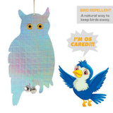 Owl Bird Repellent Control Scare Device Holographic Reflective Fake Owl Scares Bird Repellent Garden Supplies In Australia - Darrahopens