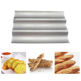 Non Stick Perforated French Bread Pan Bakeware Toast Cooking Bake Mold Home Bread Baking Mold In Australia - Darrahopens