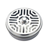 Round Mosquito Coil Holder Stainless Steel Mosquito Coil Disk Portable Mosquito Coil Tray with Hollow Cover In Australia - Darrahopens