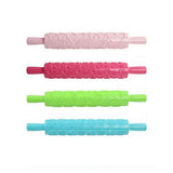 Plastic Non Stick Fondant Rolling Pin Tool Portable Embossed Rolling Pin Fondant Pastry Cake Decorating Tool In Australia - Darrahopens