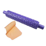 Plastic Non Stick Fondant Rolling Pin Tool Portable Embossed Rolling Pin Fondant Pastry Cake Decorating Tool In Australia - Darrahopens