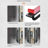 Self Stick Cabinet Drawer Handles Pulls Aluminum Alloy Drawer Push Pull Handles Punch Free Adhesive Handle for Kitchen Cabinet Drawer Window Sliding Closet In Australia - Darrahopens