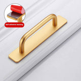 Self Stick Cabinet Drawer Handles Pulls Aluminum Alloy Drawer Push Pull Handles Punch Free Adhesive Handle for Kitchen Cabinet Drawer Window Sliding Closet In Australia - Darrahopens