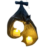 Halloween Bat-Shaped Candlestick Resin Hanging Garden Statue Sculptures Crafts Candle Holder for Patio Porch Garden Decoration In Australia - Darrahopens