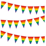 Rainbow Pride Pennant Flags Banner Gay Pride Pennant Banner for Bar Outdoor Party Garden Decorations In Australia - Darrahopens