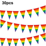 Rainbow Pride Pennant Flags Banner Gay Pride Pennant Banner for Bar Outdoor Party Garden Decorations In Australia - Darrahopens