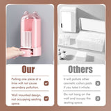 Automatic Cotton Pad Dispenser Press Out Makeup Cotton Holder Dispenser Cosmetic Cotton Pad Organizer
