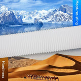 Exhaust Hose Flexible for Mobile Air Conditioning Devices Tumble Dryer Extractor Hood Black Card Ring