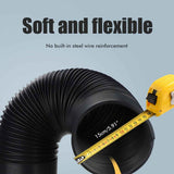 Exhaust Hose Flexible for Mobile Air Conditioning Devices Tumble Dryer Extractor Hood Black Card Ring In Australia - Darrahopens