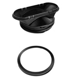 Exhaust Hose Flexible for Mobile Air Conditioning Devices Tumble Dryer Extractor Hood Black Card Ring