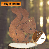 Rusty Standing Tree Stake Metal Rust Figure Garden Stake Outdoor Garden Yard Decoration In Australia - Darrahopens