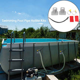 2Pcs Swimming Pool Pipe Holders Swimming Pool Hose Support Brackets Hose Clamps Pool Accessories